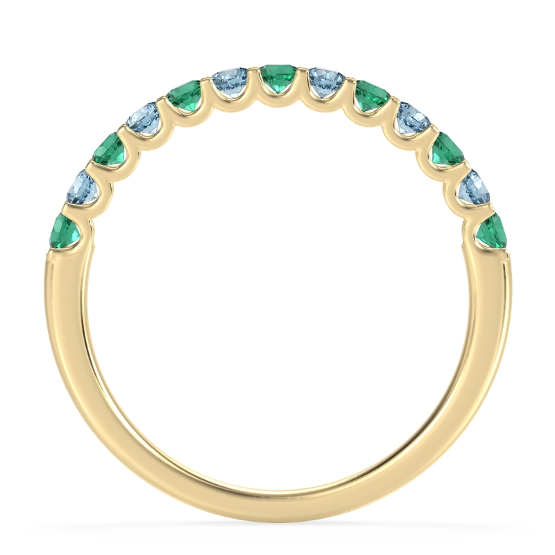 U Prong Half Eternity Shubra Band