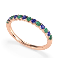 U Prong Half Eternity Shubra Band