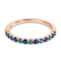 U Prong Half Eternity Shubra Band