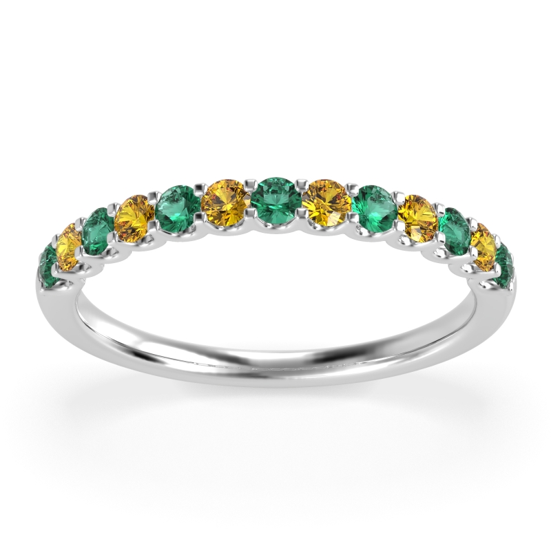 U Prong Half Eternity Shubra Band