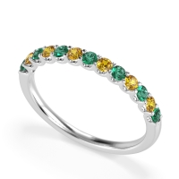 U Prong Half Eternity Shubra Band