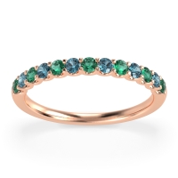 U Prong Half Eternity Shubra Band