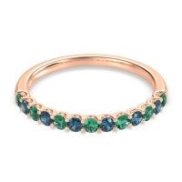 U Prong Half Eternity Shubra Band