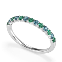 U Prong Half Eternity Shubra Band