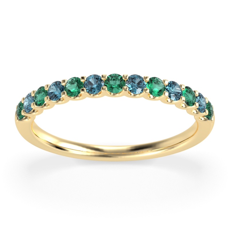 U Prong Half Eternity Shubra Band