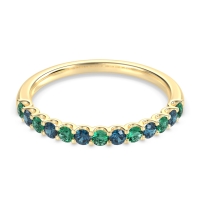 U Prong Half Eternity Shubra Band