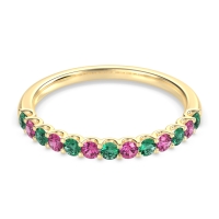 U Prong Half Eternity Shubra Band