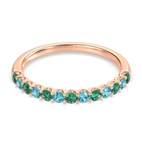 U Prong Half Eternity Shubra Band