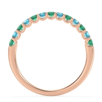 U Prong Half Eternity Shubra Band