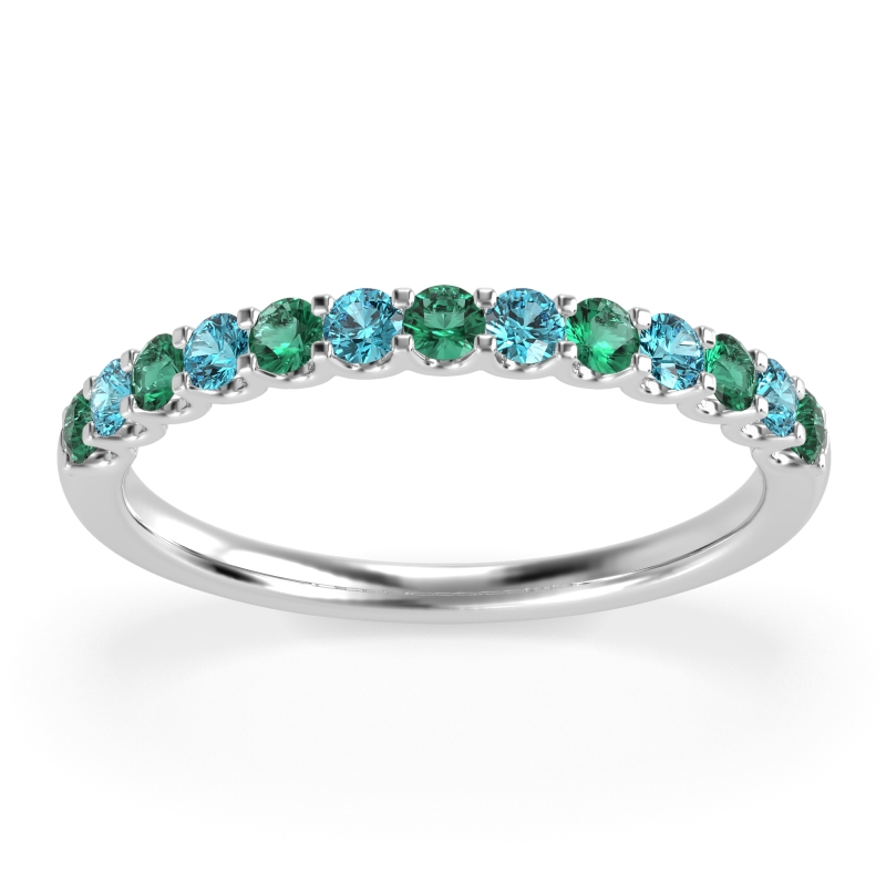 U Prong Half Eternity Shubra Band