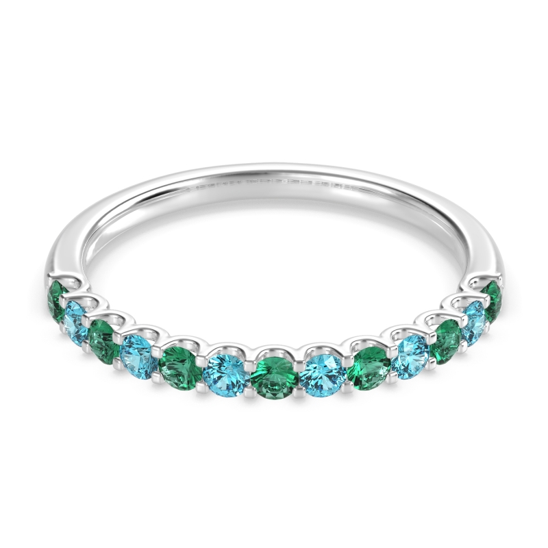 U Prong Half Eternity Shubra Band