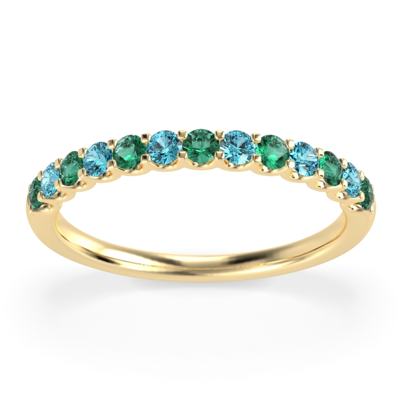 U Prong Half Eternity Shubra Band
