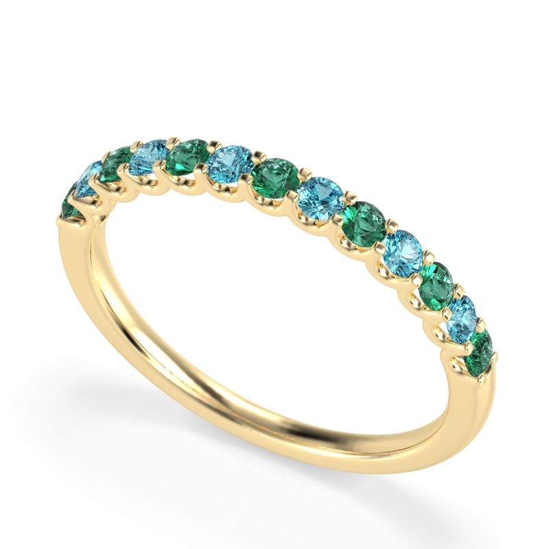 U Prong Half Eternity Shubra Band