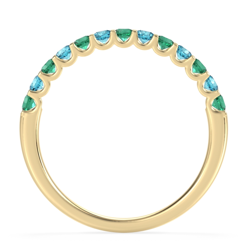U Prong Half Eternity Shubra Band