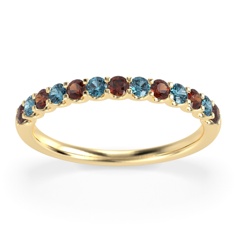 U Prong Half Eternity Shubra Band