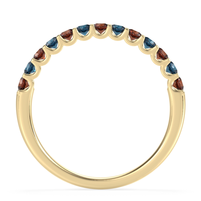 U Prong Half Eternity Shubra Band