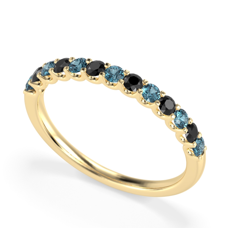 U Prong Half Eternity Shubra Band