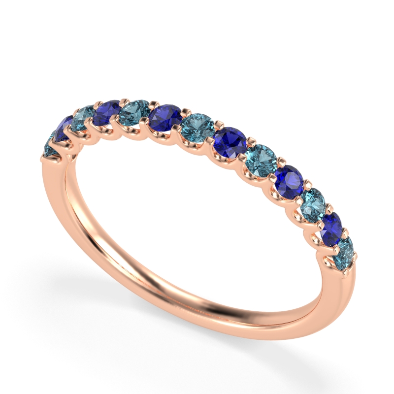 U Prong Half Eternity Shubra Band