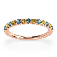 U Prong Half Eternity Shubra Band