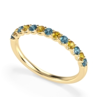 U Prong Half Eternity Shubra Band
