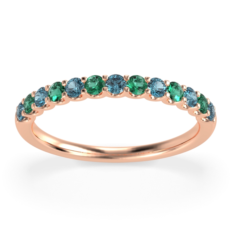 U Prong Half Eternity Shubra Band