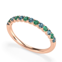 U Prong Half Eternity Shubra Band