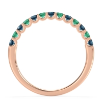 U Prong Half Eternity Shubra Band