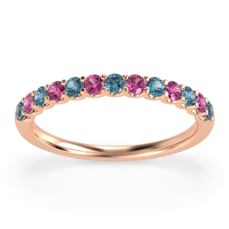 U Prong Half Eternity Shubra Band