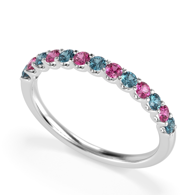 U Prong Half Eternity Shubra Band