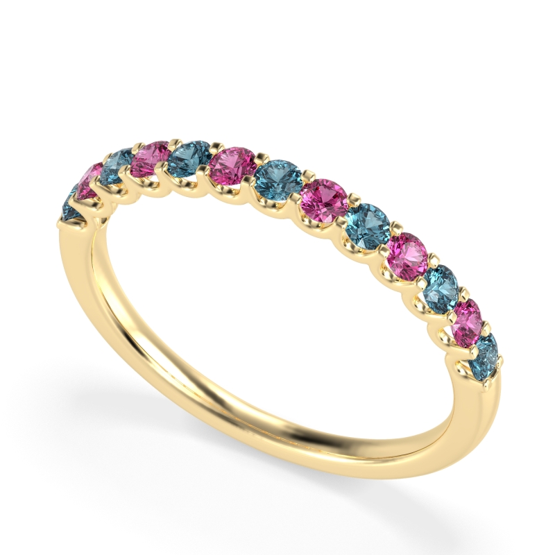 U Prong Half Eternity Shubra Band