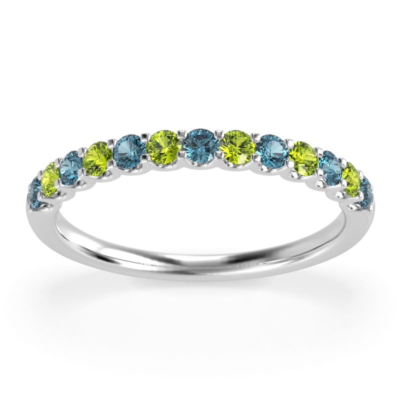 U Prong Half Eternity Shubra Band