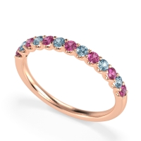 U Prong Half Eternity Shubra Band