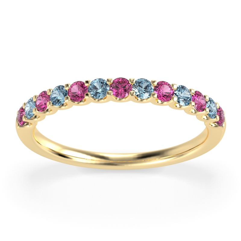 U Prong Half Eternity Shubra Band