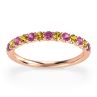 U Prong Half Eternity Shubra Band