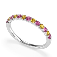 U Prong Half Eternity Shubra Band