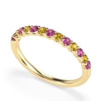 U Prong Half Eternity Shubra Band