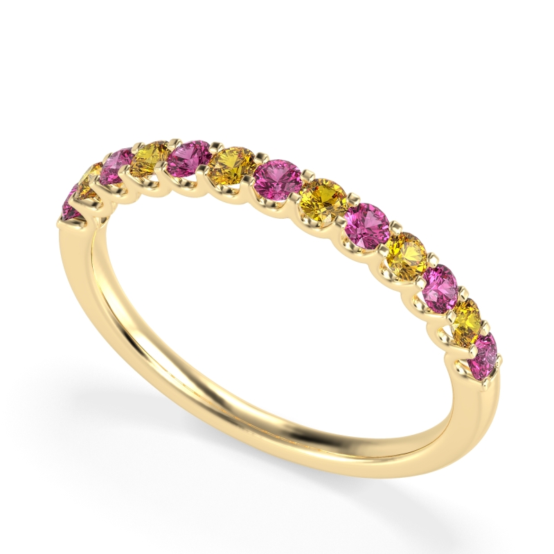 U Prong Half Eternity Shubra Band