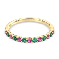 U Prong Half Eternity Shubra Band
