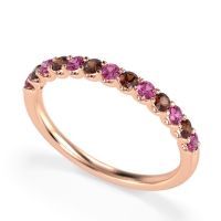 U Prong Half Eternity Shubra Band