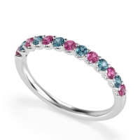 U Prong Half Eternity Shubra Band