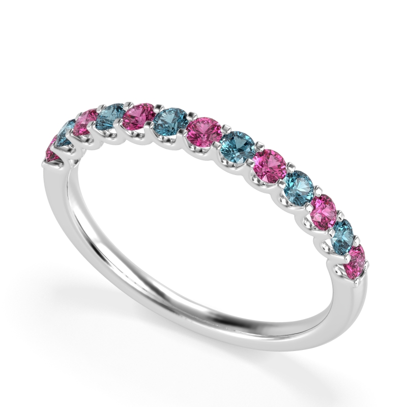 U Prong Half Eternity Shubra Band
