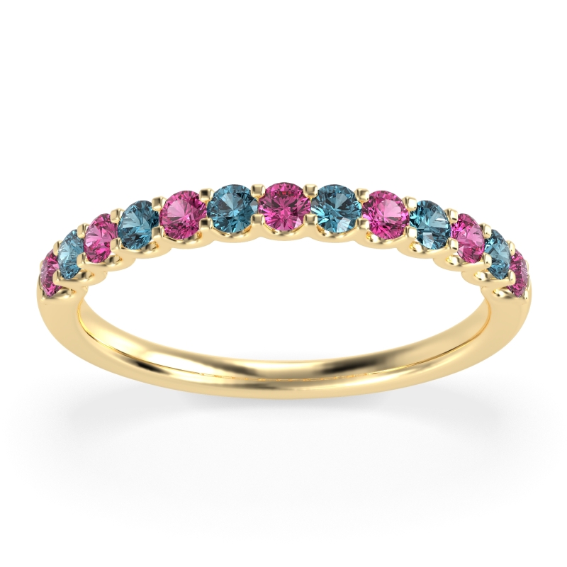 U Prong Half Eternity Shubra Band