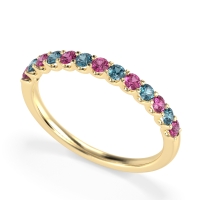 U Prong Half Eternity Shubra Band