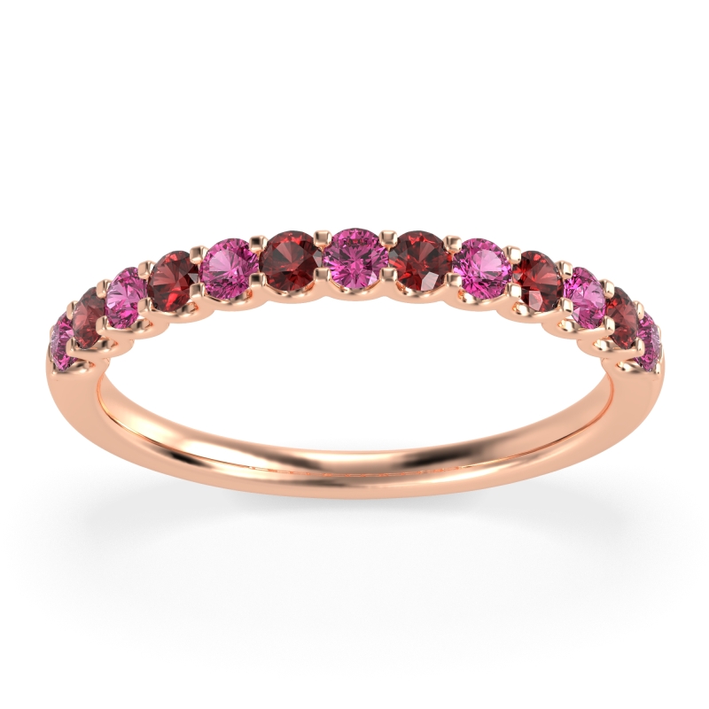 U Prong Half Eternity Shubra Band