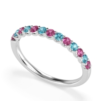 U Prong Half Eternity Shubra Band