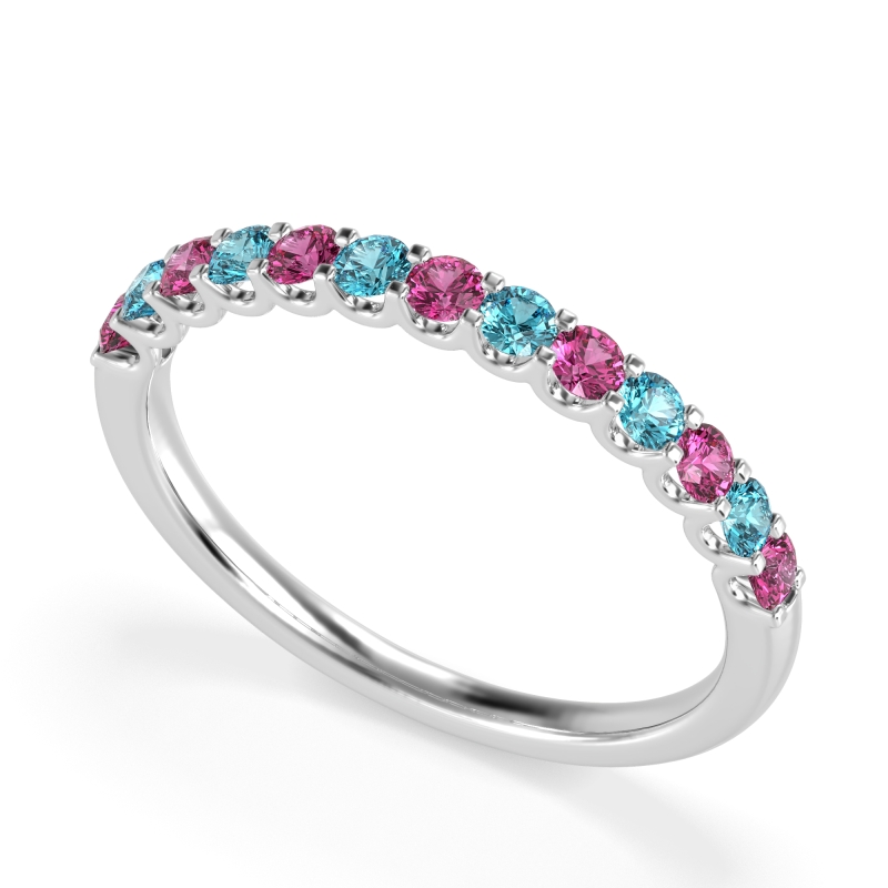 U Prong Half Eternity Shubra Band