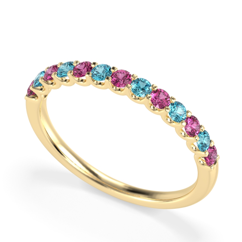 U Prong Half Eternity Shubra Band