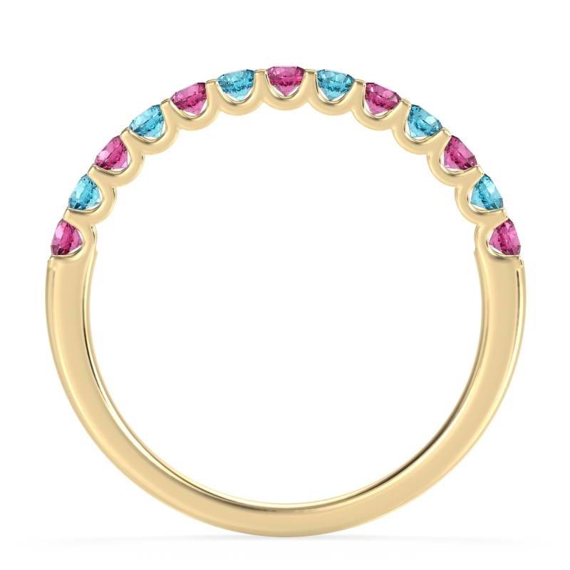 U Prong Half Eternity Shubra Band