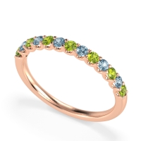 U Prong Half Eternity Shubra Band