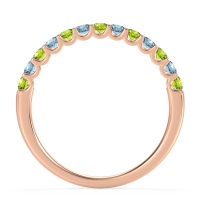 U Prong Half Eternity Shubra Band
